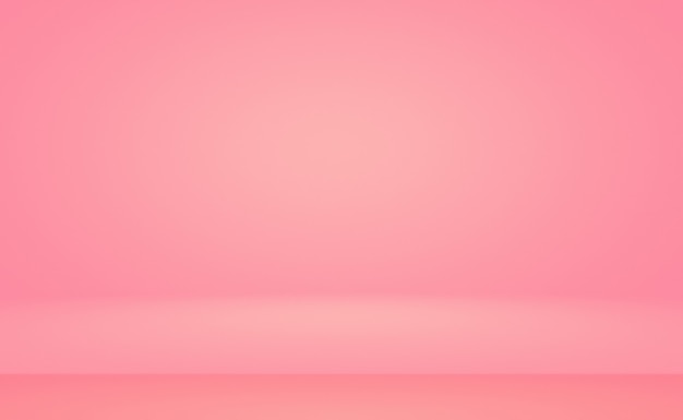 Abstract empty smooth light pink studio room background use as montage for product displaybannertemp...