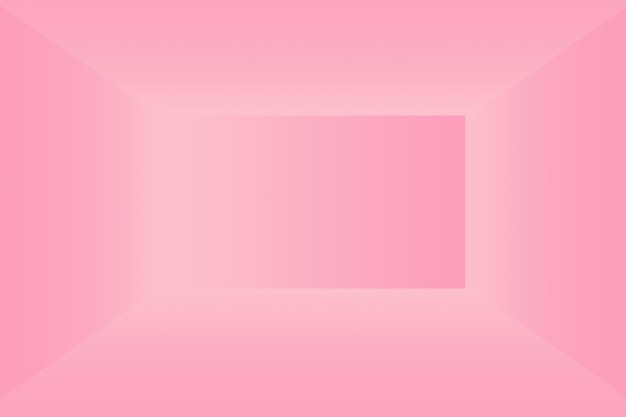 Абстрактный пустой гладкий светло-розовый фон комнаты студии используется в качестве монтажа для отображения продукта