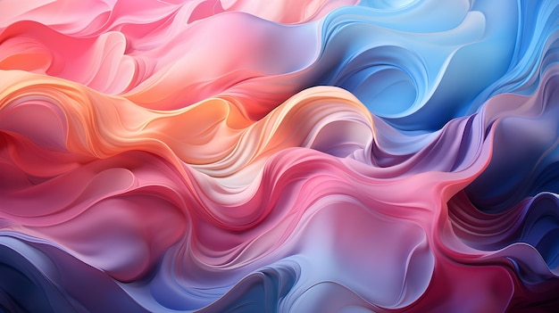 Free photo abstract fluid art style pastel colors background