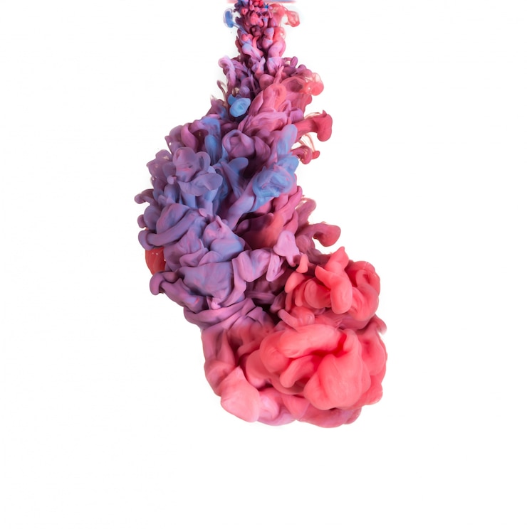 Free Photo abstract formed by color dissolving in water