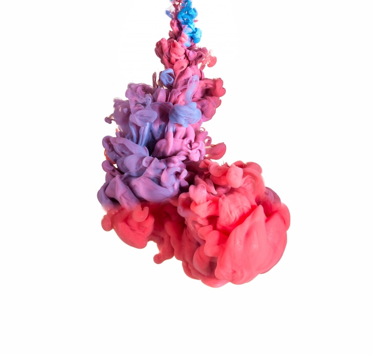 Free Photo abstract formed by color dissolving in water