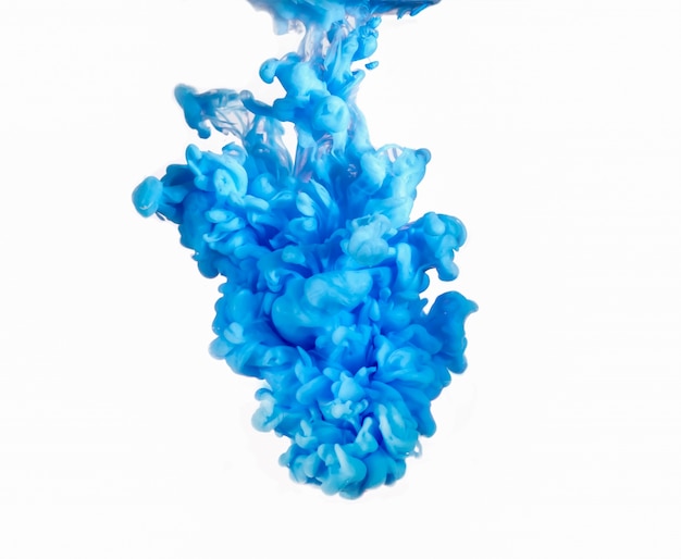 abstract formed by color dissolving in water