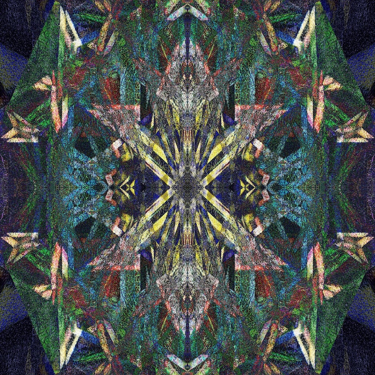 Free Photo abstract fractal geometric figure or background with texture