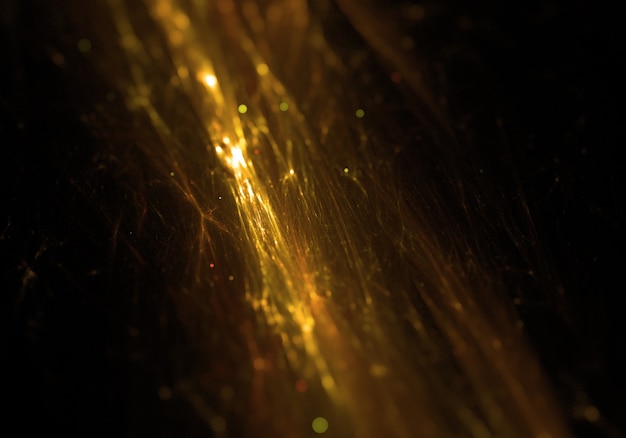 Abstract fractal golden light