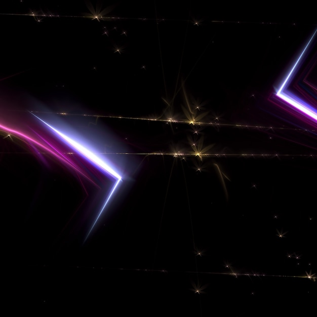 Abstract fractal lights background