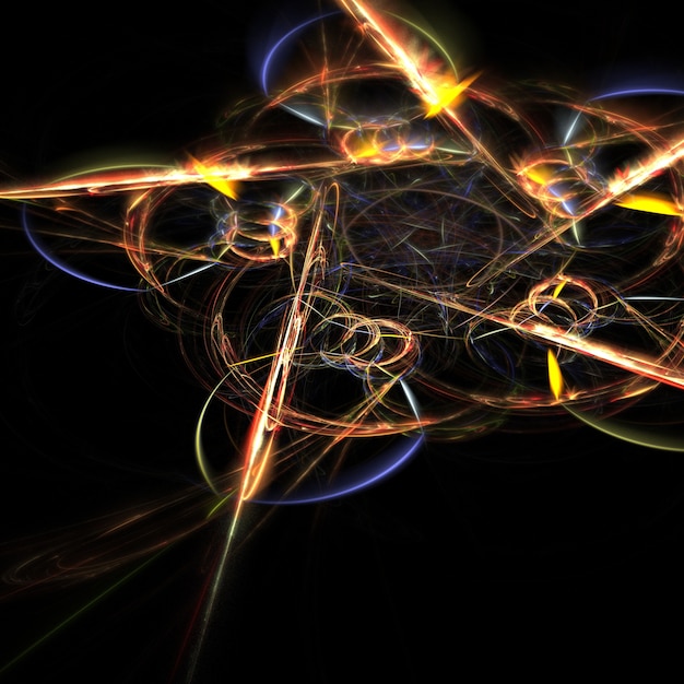 Abstract fractal star shape