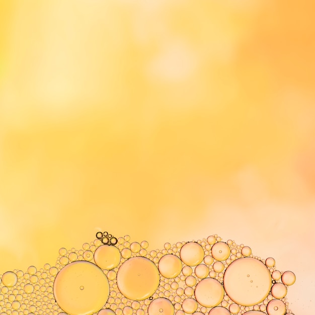 Free photo abstract frame oil with bubbles