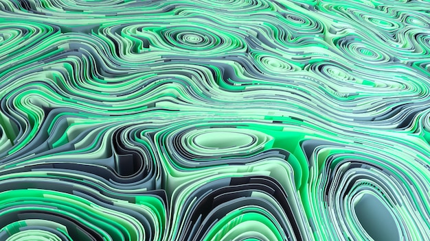 Abstract geometric wavy folds background