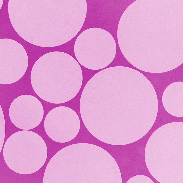 Abstract geometrical circle design on pink background