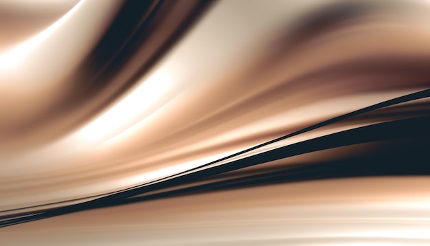 Бесплатное фото Абстрактный светящийся коричневый фон с мягкими линиями, генерирующим al
