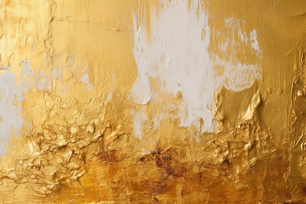 Free Stock Photo of Abstract golden paint texture