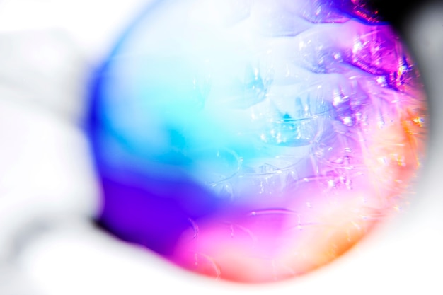 Abstract gradient blurred multicolored rainbow light spectrum in circle