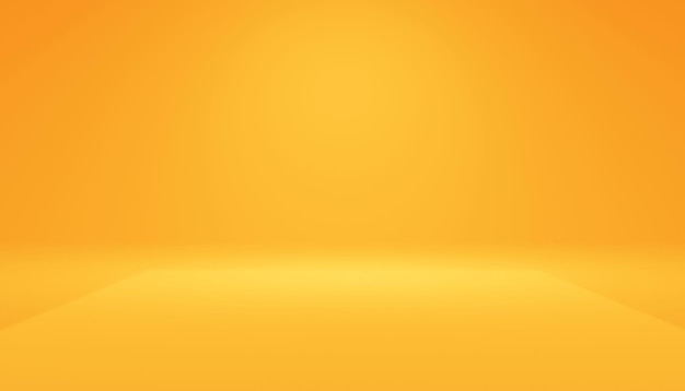 Free photo abstract gradient orange background empty room studio gradient used for background and display your product 3d rendering