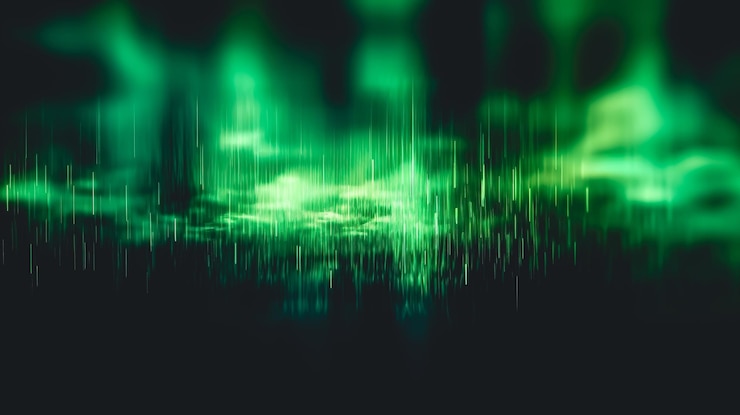 Бесплатный Фотография абстрактный зеленый фон, свет и тени, генеративный ai