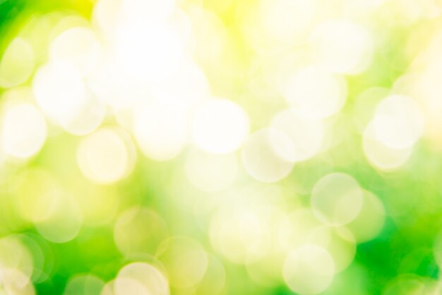 Abstract green bokeh background