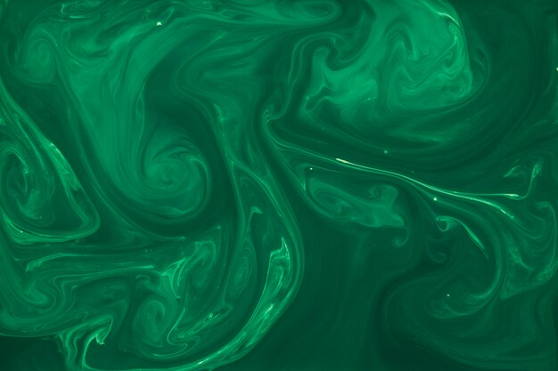 大理石のパターンを持つ抽象緑の混合絵画アクリルの質感