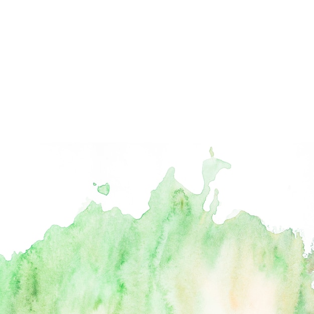 Abstract green watercolor splash