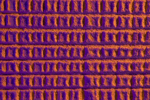 紫色の砂と抽象的なハニカム