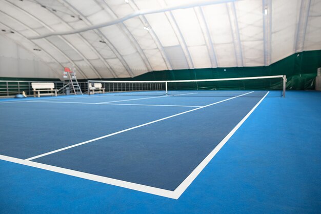 The abstract indoor tennis court