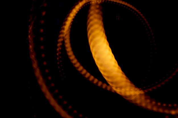 Abstract light painting in the dark