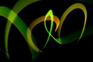 Free photo abstract light painting in the dark