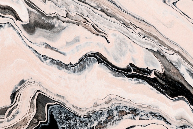 Abstract liquid marble beige background handmade experimental art