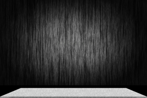 Abstract luxury black gradient with border black vignette background Studio backdrop with Cement shelf