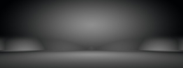 Abstract luxury blur dark grey and black gradient used as background studio wall for display your products