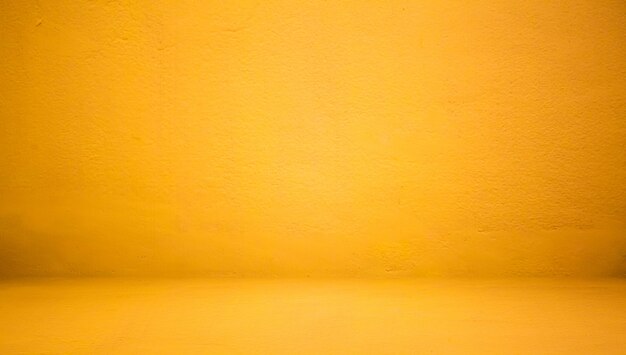 Abstract Luxury Clear Yellow wall well use as backdrop,background and layout.