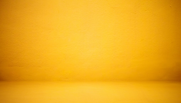 Abstract Luxury Clear Yellow wall well use as backdrop,background and layout.