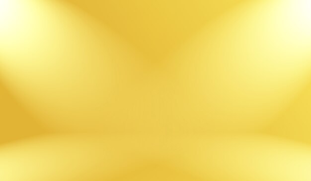 Абстрактная роскошная золотая желтая градиентная студийная стена, хорошо подходит для фона, макета, баннера и презентации продукта.