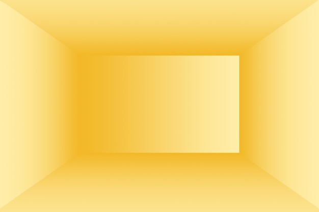 Abstract luxury gold gradiente giallo parete studio, bene utilizzare come sfondo, layout, banner e presentazione del prodotto.