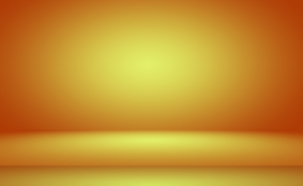 Free photo abstract luxury gold yellow gradient studio wall, well use as background,layout,banner and product presentation.