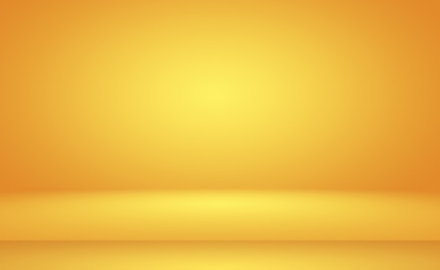 Abstract luxury gold gradiente giallo parete studio, bene utilizzare come sfondo, layout, banner e presentazione del prodotto.