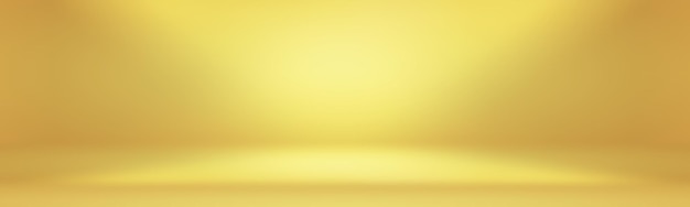 Free photo abstract luxury gold yellow gradient studio wall well use as backgroundlayoutbanner and product presentation