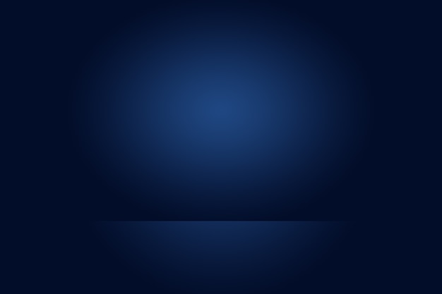 Free photo abstract luxury gradient blue background. smooth dark blue with black vignette studio banner.