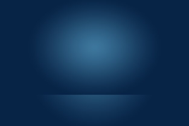 Abstract Luxury gradient Blue background. Smooth Dark blue with Black vignette Studio Banner.