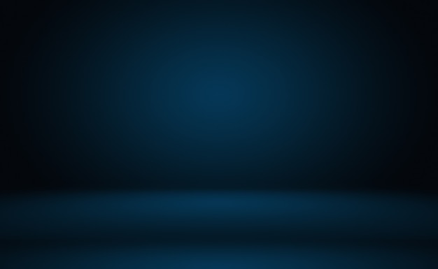 Абстрактный роскошный градиент синий фон. Гладкий темно-синий с черной виньеткой Studio Banner.