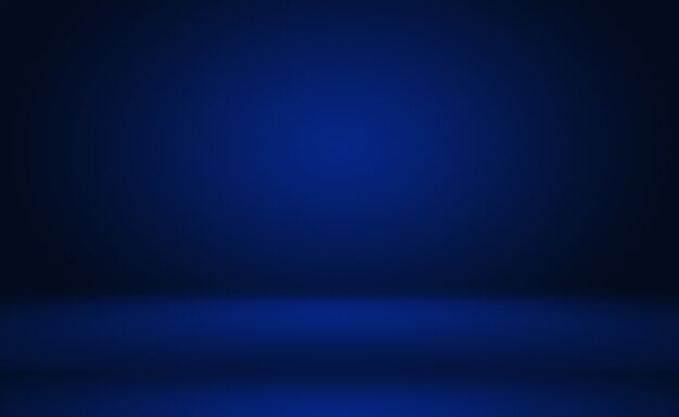 Abstract Luxury gradient Blue background. Smooth Dark blue with Black vignette Studio Banner.