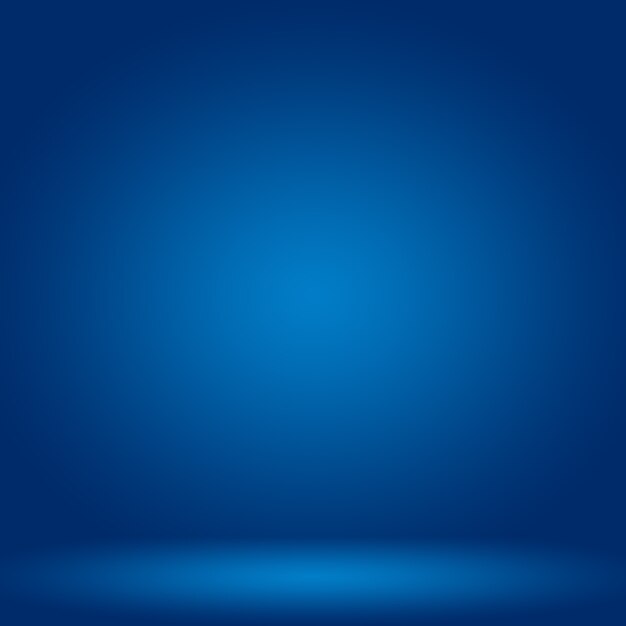 Abstract Luxury gradient Blue background. Smooth Dark blue with Black vignette Studio Banner.