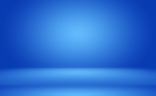 Abstract Luxury gradient Blue background. Smooth Dark blue with Black vignette Studio Banner.