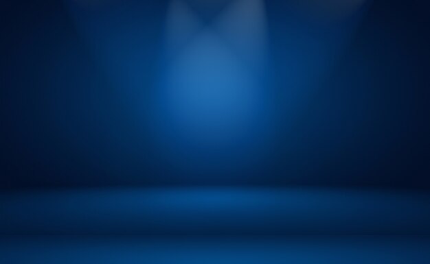 검은색 비네트 스튜디오 배너가 있는 추상 럭셔리 그라데이션 파란색 배경 부드러운 진한 파란색