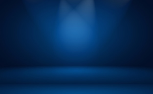 검은색 비네트 스튜디오 배너가 있는 추상 럭셔리 그라데이션 파란색 배경 부드러운 진한 파란색