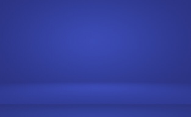 Abstract Luxury gradient Blue background. Smooth Dark blue with Black vignette Studio Banner.