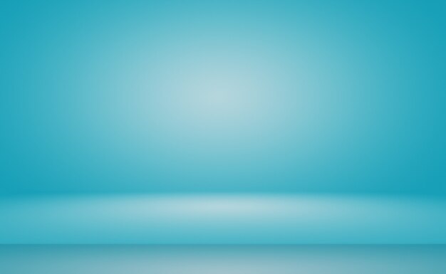抽象的な豪華なグラデーションの青い背景。ブラックビネットスタジオバナー付きの滑らかなダークブルー。