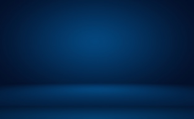 Abstract Luxury gradient Blue background. Smooth Dark blue with Black vignette Studio Banner.