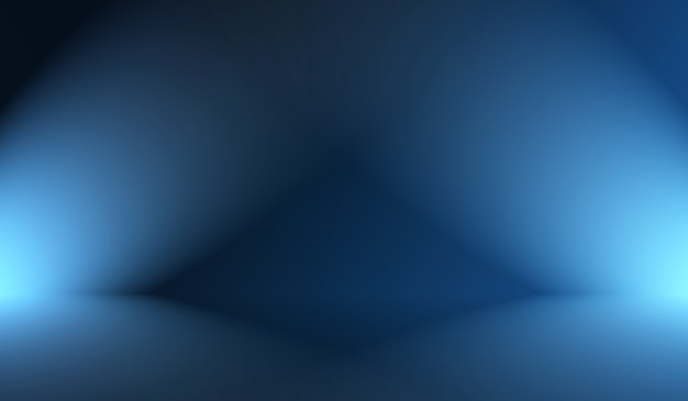 Abstract luxury gradient blue background. smooth dark blue with black vignette studio banner.