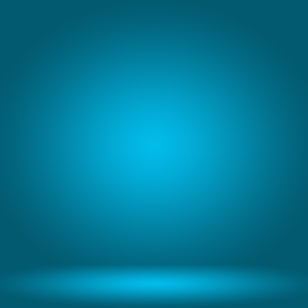 무료 사진 추상 럭셔리 그라데이션 파란색 배경입니다. 블랙 비네트 스튜디오 배너가 있는 부드러운 다크 블루.