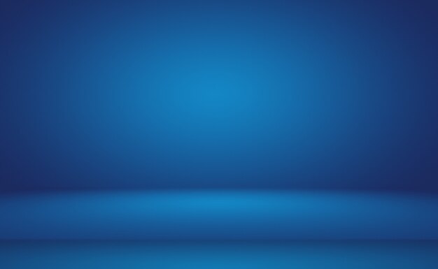 Abstract Luxury gradient Blue background. Smooth Dark blue with Black vignette Studio Banner.