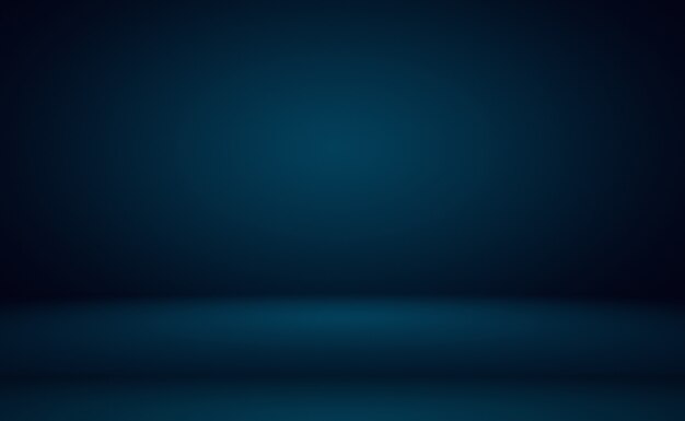 Abstract Luxury gradient Blue background. Smooth Dark blue with Black vignette Studio Banner.